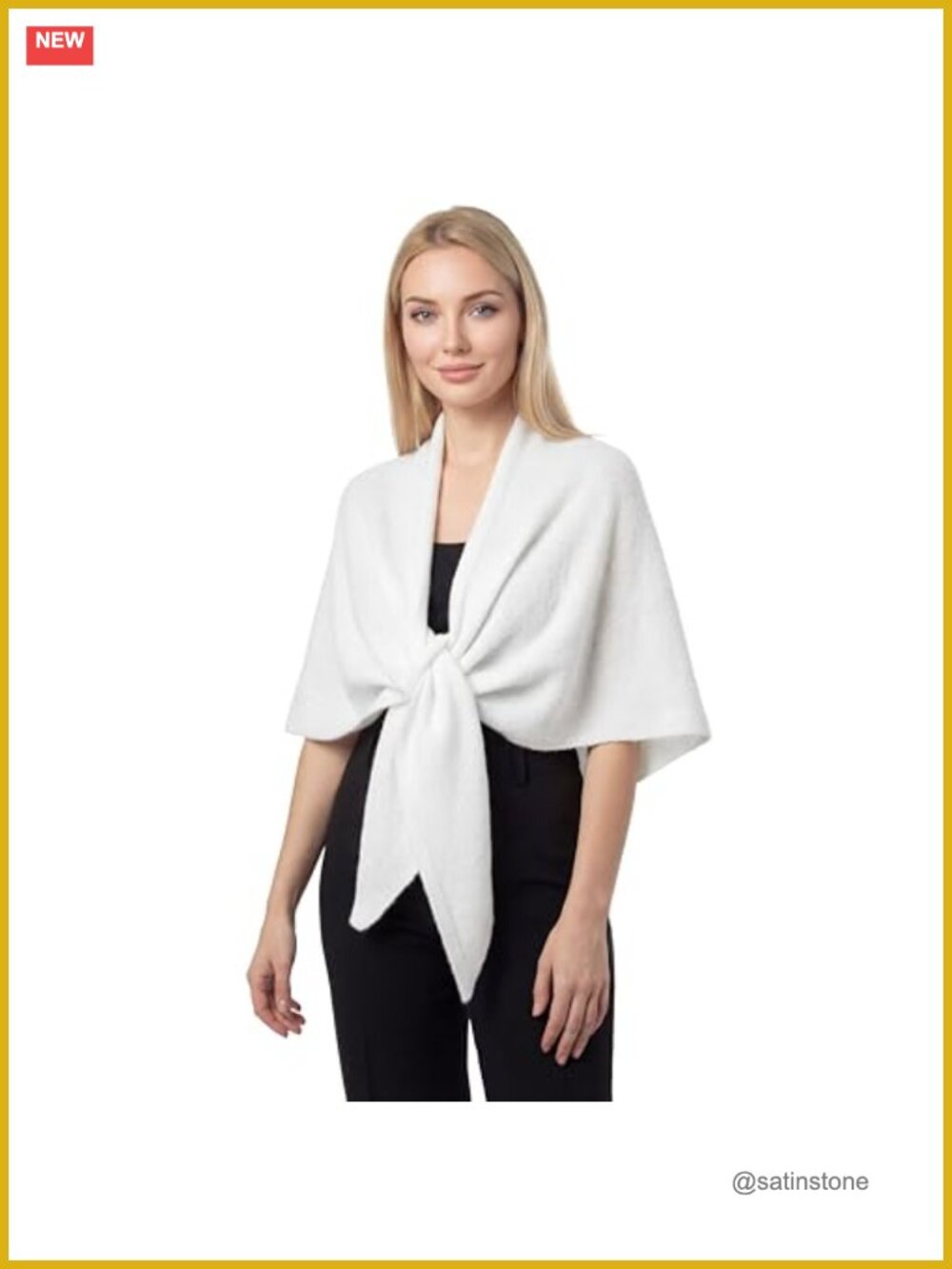 Pashmina Triangle Cape Shawl Wrap Women Knit Sweater Scarf Soft Warm Fall Winter